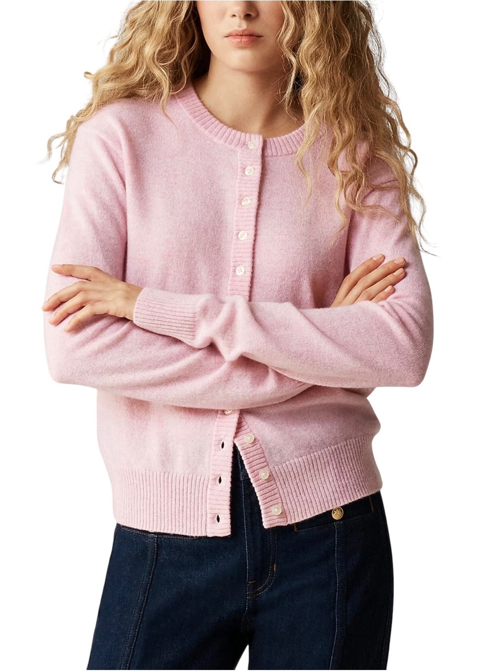 J. Crew SUPER SOFT Pointelle Bubble Hem Alpaca blend Cardigan Sweater NWT XL